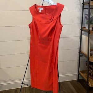 DressBarn Coral Classic-Cut Dress